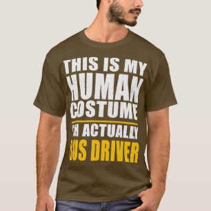 Camiseta Bus Driver Costume Coach Bus Humor