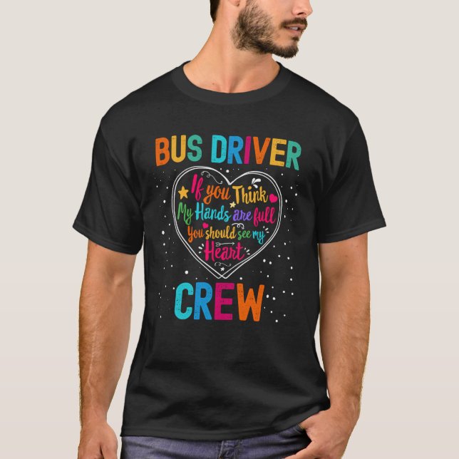 Camiseta Bus Driver Crew Appreciation Week Back to School H (Frente)