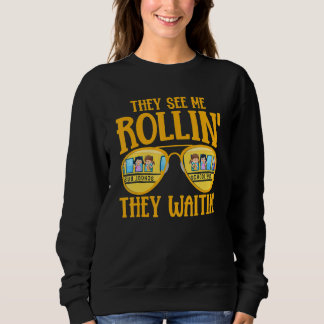 Camiseta Bus Driving School Bus Driver They See Me Rollin