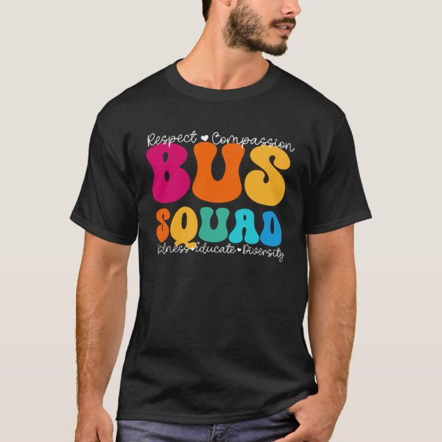 Camiseta Bus Squad Appreciation Week Back to School (Frente)
