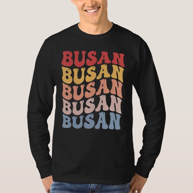 Camiseta Busan City Groovy Retro (Frente)