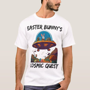 Camiseta Busca Cósmica do Coelhinho da Páscoa