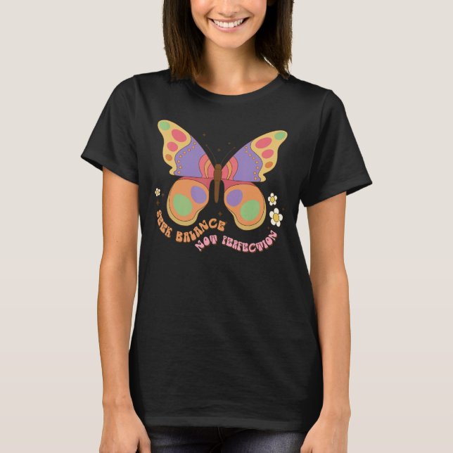 Camiseta Busca de equilíbrio borboleta retrorreflectora Leg (Frente)