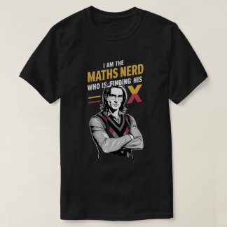 Camiseta Busca do Nerd de Matemática para X