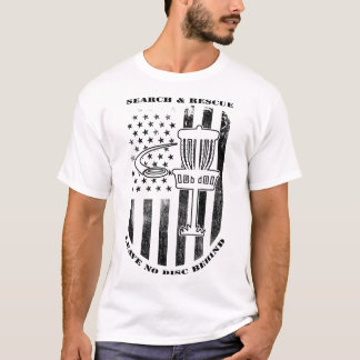 Camiseta Busca e Resgate de Disco de Golfe Não Deixe Nenhum
