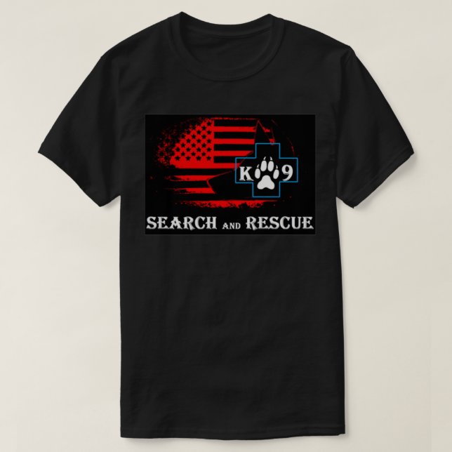 Camiseta Busca e salvamento do K9 11 (Frente do Design)