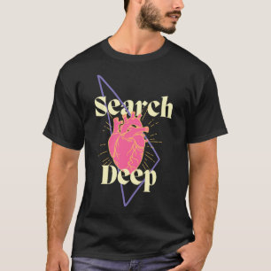 Camiseta Busca no Inspirador Profundo Encorajando a Investi