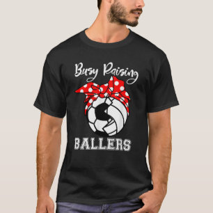 Camiseta Busca no Raising Ballers Engraçado Futebol de Vole