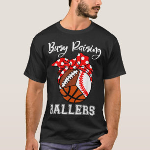 Camiseta Busca no Raising Ballers Funny Baseball Baske
