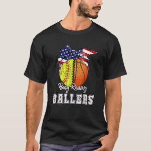 Camiseta Busca no Raising Ballers Softball Basball Basketba