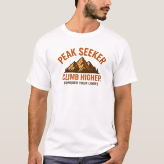 Camiseta Buscador de Picos – Aventura de Montanha Mais Alta