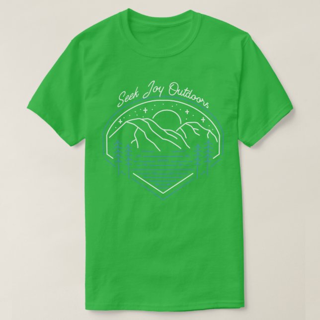 Camiseta Buscar alegria indignada (Frente do Design)