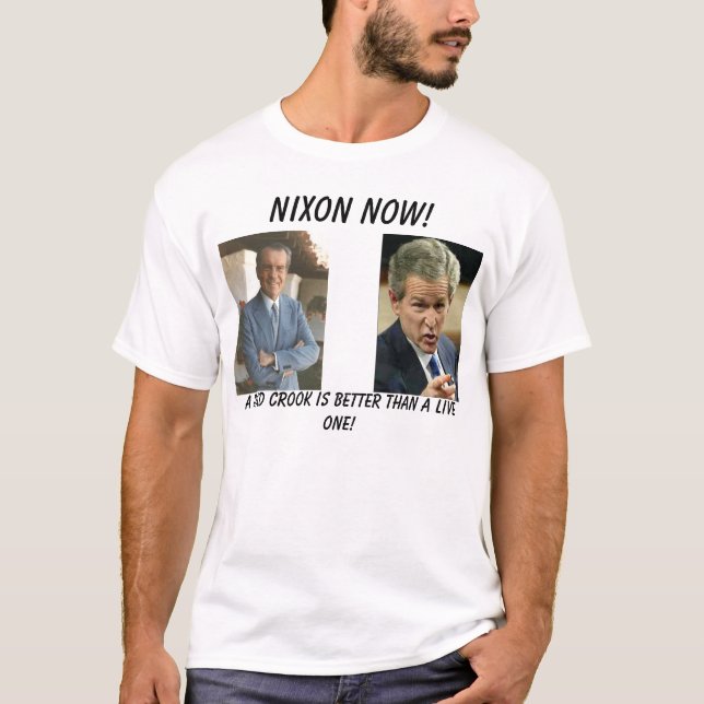 Camiseta bush_points, nixon1972, Nixon agora! , Croo (Frente)