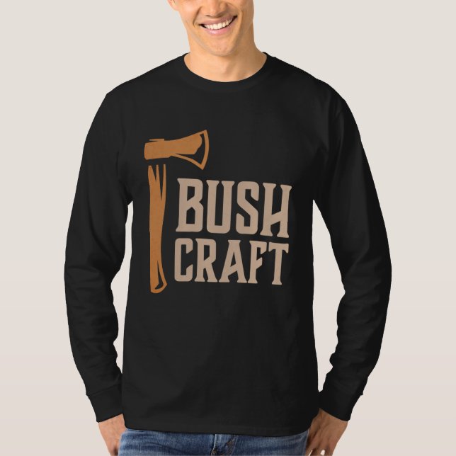 Camiseta Bushcraft Outdoor Survival Living Nature Camping H (Frente)