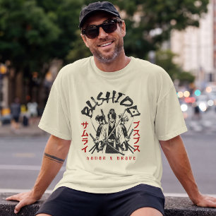 Camiseta Bushido Honra & Valente – Guerreiro Samurai
