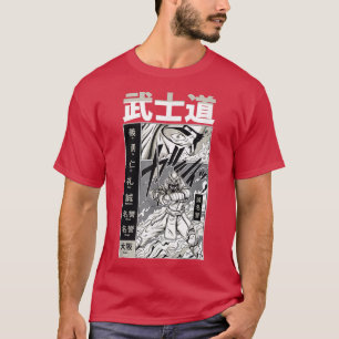 Camiseta Bushido Samurai Warrior Manga Fighter 