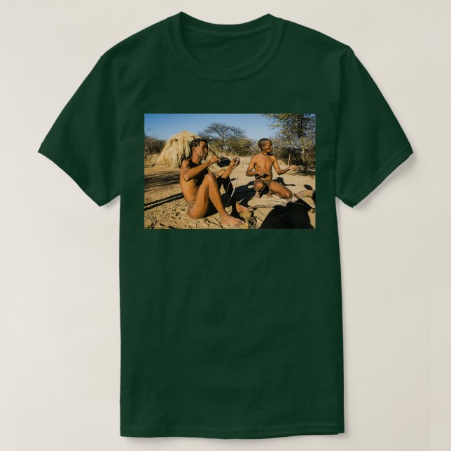Camiseta Bushman Kalahari Desert Namíbia (Frente do Design)