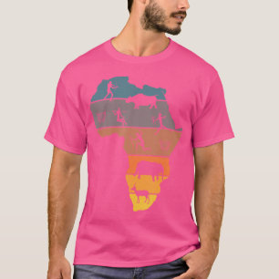 Camiseta Bushman Khoi San Hunt African Art Djembe Drum Vint