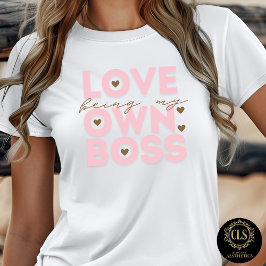 Camiseta Business Casual Graphic Tee Love Being My Own Boss