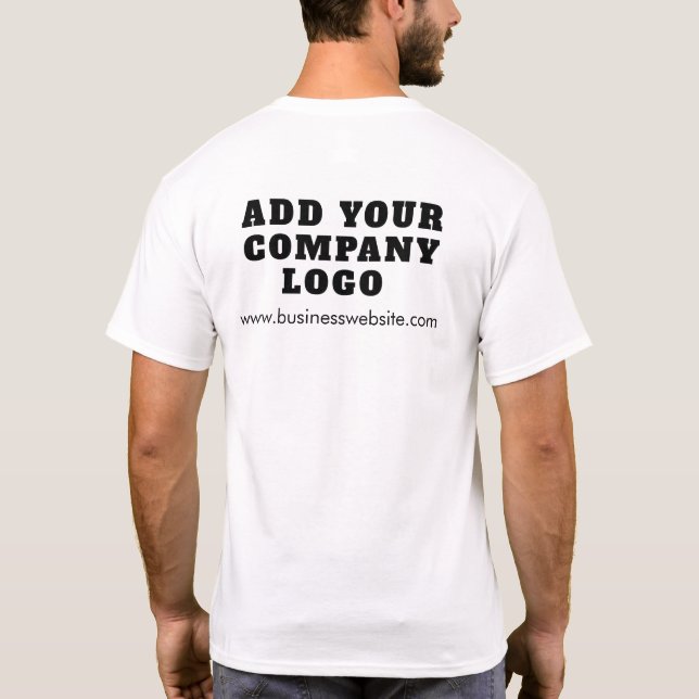 Camiseta Business Logo Employees Event Matching Custom (Verso)