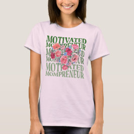 Camiseta Business Mãe Empreendedor Floral Graphics design