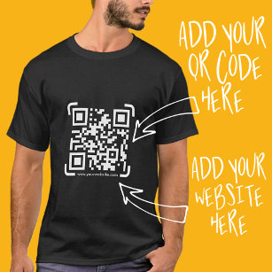 Camiseta Business Scan Me QR Code Site Modern Simples