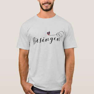 Camiseta Büsingen Flag Heart, Büsingen am Hochrhein