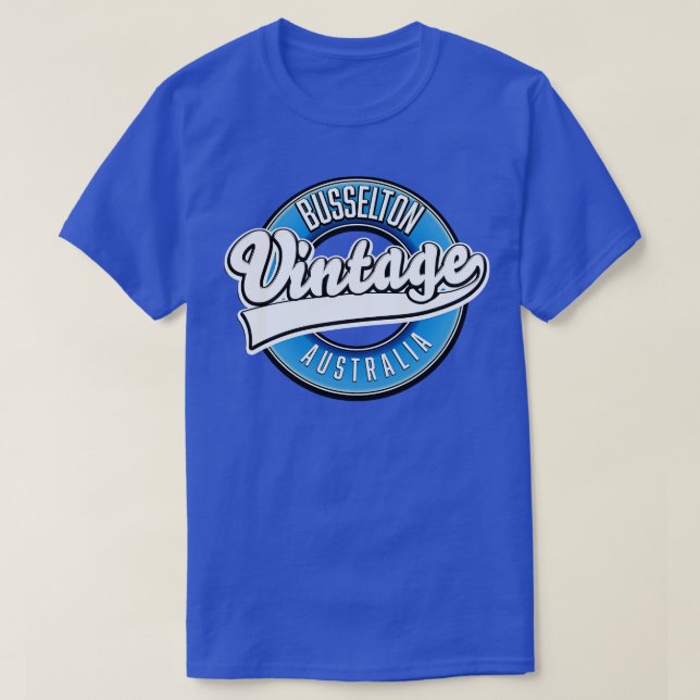 Camiseta Busselton austrália estilo vintage (Frente do Design)