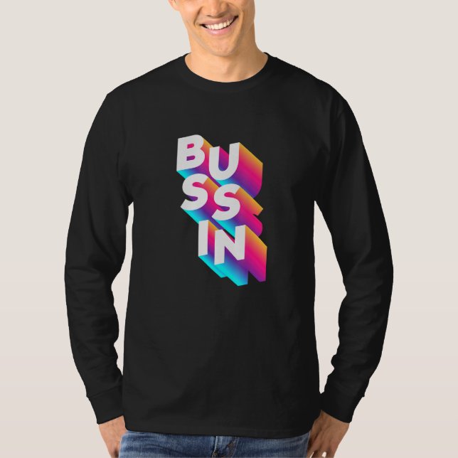 Camiseta Bussin - Memória Viral Relacionável (Frente)
