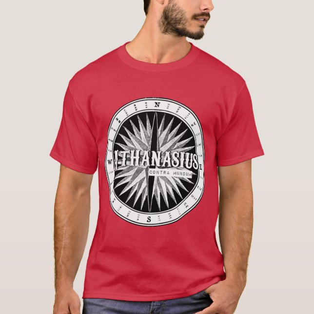 Camiseta Bússola Athanasius Contra Mundum (Frente)