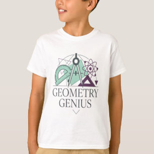 Camiseta Bússola de Transferidor Átomo Arte