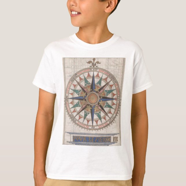 Camiseta Bússola Náutica Histórica (1543) (Frente)