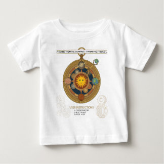 Camiseta Bússola Steampunk do Sistema Solar Vintage Engraça