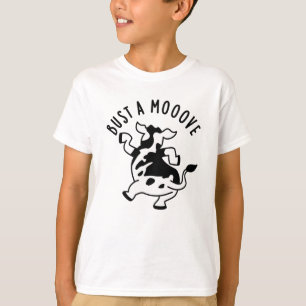Camiseta Bust A Moover Engraçado Vaca Pun