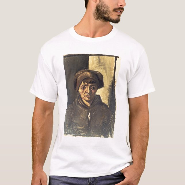 Camiseta Busto de um camponês, 1884 de Vincent van Gogh | (Frente)
