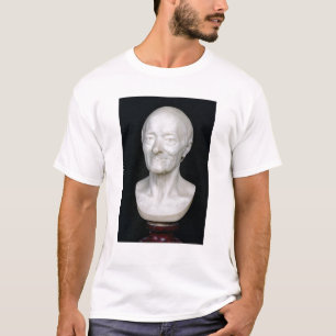 Camiseta Busto de Voltaire sem sua peruca, 1778