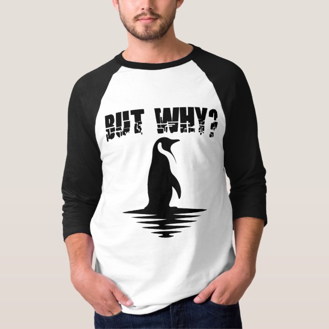 Camiseta But Why Penguin, Penguin Walking Graphic (Frente)