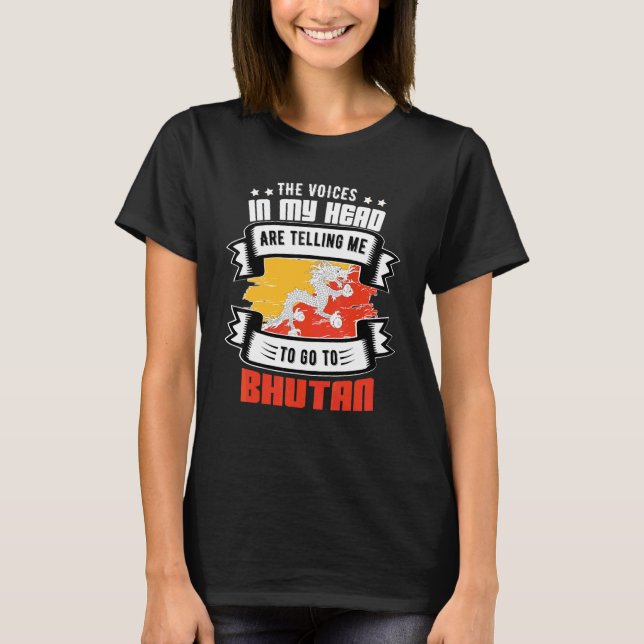 Camiseta Butão Na Minha Cabeça (Frente)
