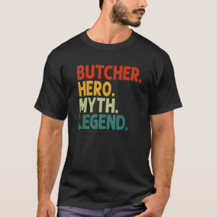 Camiseta Butcher Hero Mito Legenda Vintage Engraçado Butche