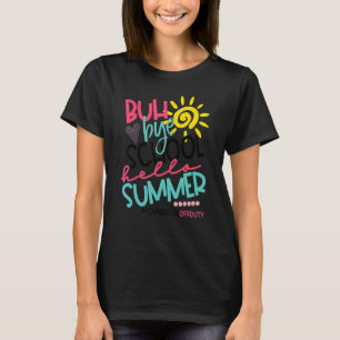 Camiseta Buth Bye School Hello Conselheira de Verão de serv