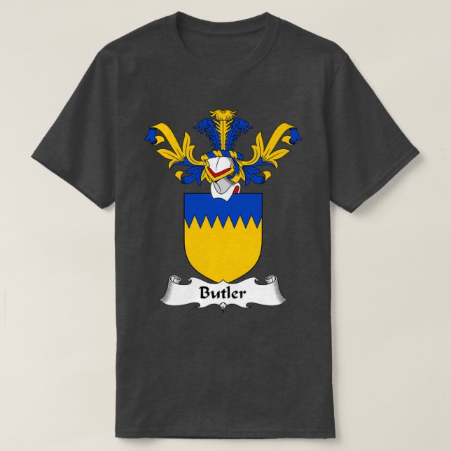 Camiseta Butler Coat of Arms Family Crest ShirtTShirt  (Frente do Design)