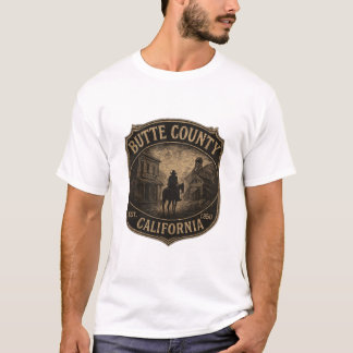 Camiseta Butte County California - Vintage Dourada Rush cra