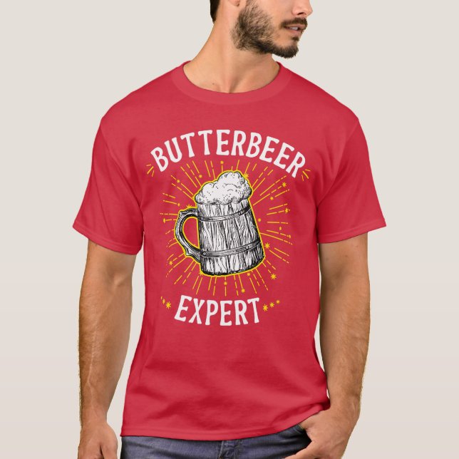 Camiseta butterbeer expert butterscotch beer (Frente)