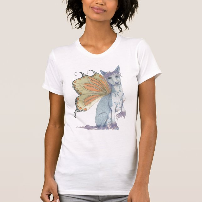 Camiseta butterdog com crista chinês (Frente)