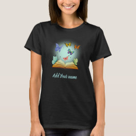 Camiseta Butterflies in Book Tshirt