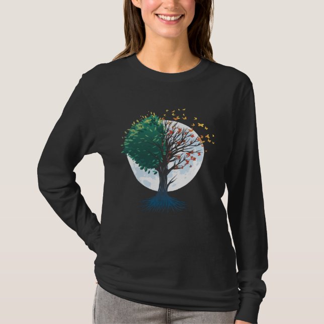 Camiseta Butterflies on Tree Forest Graphic for Men Women C (Frente)