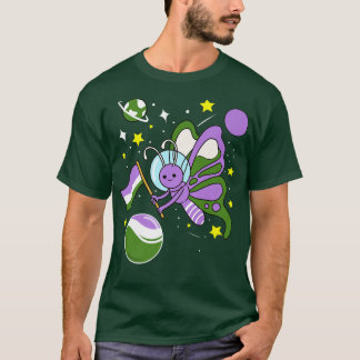 Camiseta Butterfly Astronaut Genderqueer Pride 