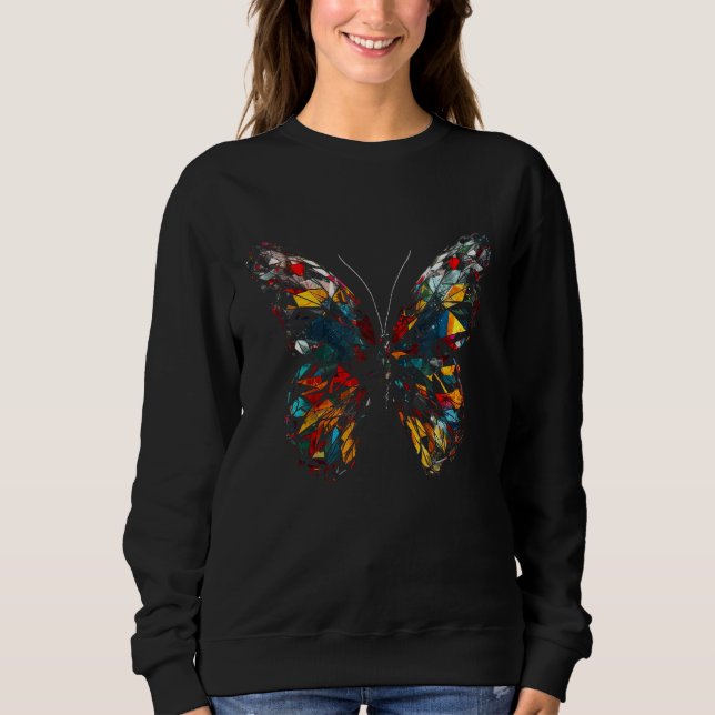 Camiseta Butterfly Colourful Polygon  Animal Butterfly (Frente)