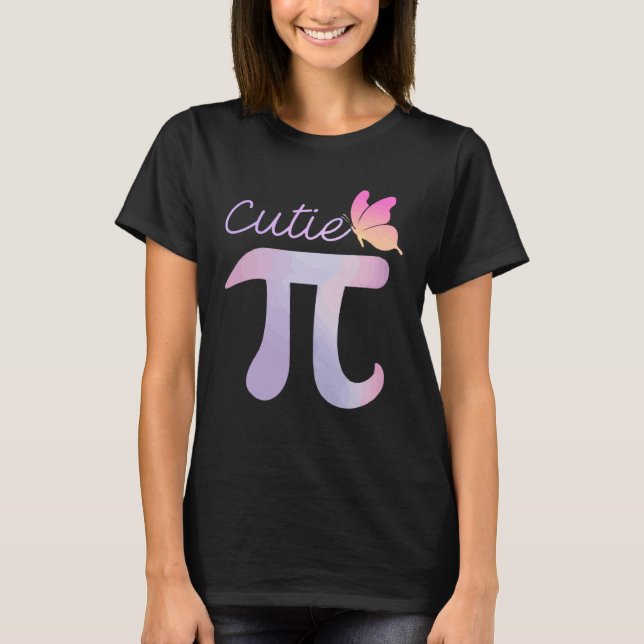 Camiseta Butterfly Cutie Pie National Pi Day Pi Symbol Math (Frente)
