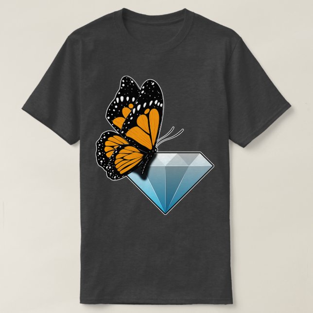 Camiseta Butterfly Diamond (Frente do Design)